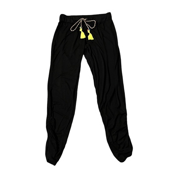 Michael Lauren Arya Shirring pant in Black - Picture 2 of 6